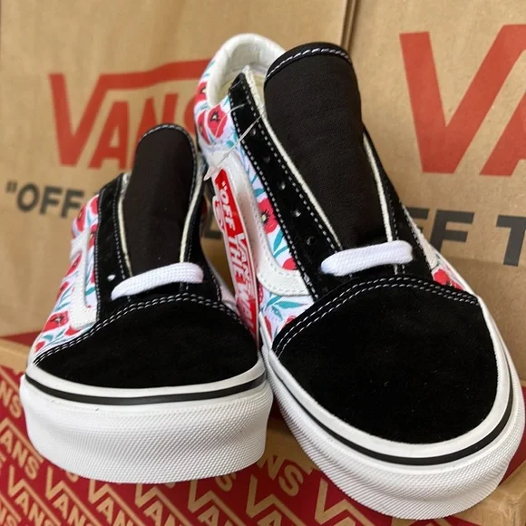Vans Old Skool Flowers Black/True White WMNS - Picture 8 of 16